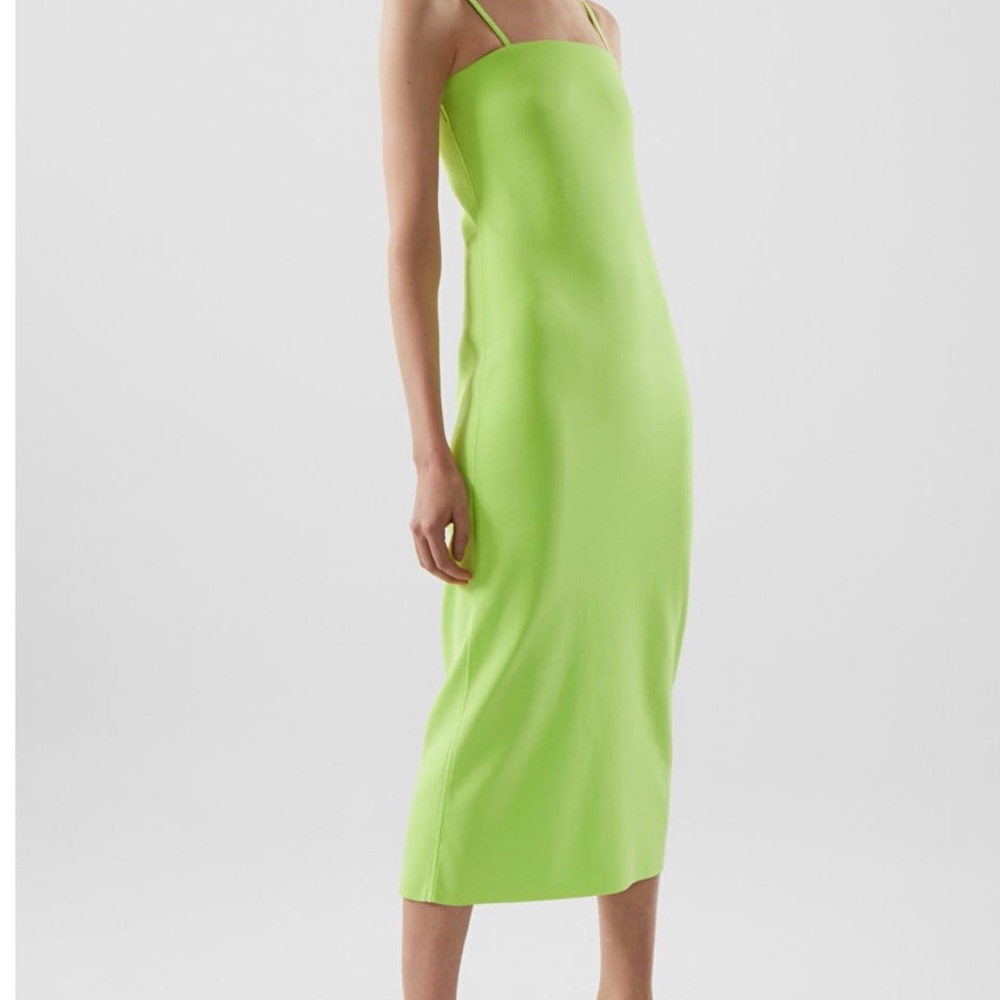 NWT COS Knit Neon Midi Tube Dress